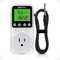 Digital Day-Night Smart Thermostat, 15A Day-Night Temperature Controller, Support Heating/Cooling Mode, Clock Function, ℃/℉ Plug-in Outlet Timer Thermostat with LCD Screen Backlight Function 110V