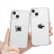 Yoedge 2 Stück Durchsichtig Hülle für iPhone 13 / iPhone 14 6,1, Transparent Handyhülle mit Aesthetic Motiv Mode Chic Muster, Ultra Dünn Weich Klar Silikon TPU Stoßfeste Bumper Schutzhülle, Panda