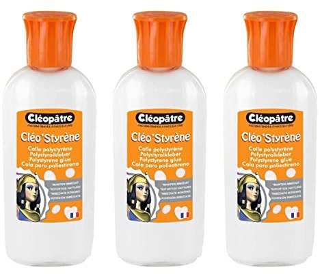 CLÉOPÂTRE Cléo'Styrenes Styropor-Kleber, 100 g, 3 Stück