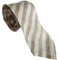 HUGO BOSS Herren 50200648 schmale Leinenkrawatte, 6 cm, Weiß / Beige, beige