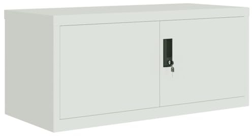 vidaXL File Cabinet Light Grey 90x40x40 cm Steel