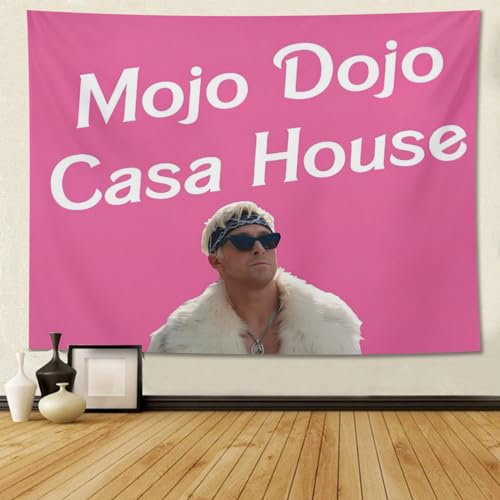 UTELKA Mojo Dojo Casa House Tapisserie Lustige Meme Wandteppiche Flagge Banner Wandbehang für College Wohnheim Schlafzimmer Wohnzimmer Wohnung Schlafsaal Party Dekoration 152,4 x 101,6 cm