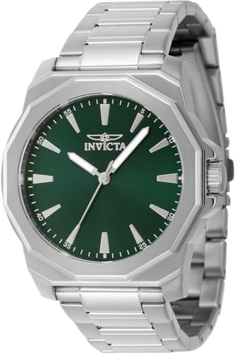 Invicta Speedway 46833 Herren Uhr - Wasserdicht - Analog - Quarzuhrwerk - Edelstahl mit grünen zifferblat - 42mm