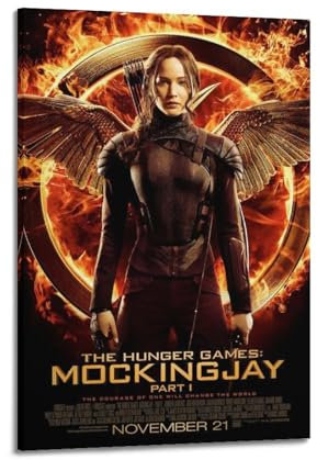 VZRSQZK Filmposter The Hunger Games Mockingjay, dekoratives Gemälde, Leinwand-Wandposter und Kunstdruck, modernes Familienschlafzimmer-Dekor-Poster, 40 x 60 cm