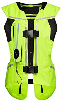 Chaleco Airbag Ligero Unisex De Alta Visibilidad Chaqueta Protectora De Motocross for Paseos A Caballo, Espectáculos Ecuestres, Recorridos En Moto, Bicicletas. (Color : Green, Size : XL)