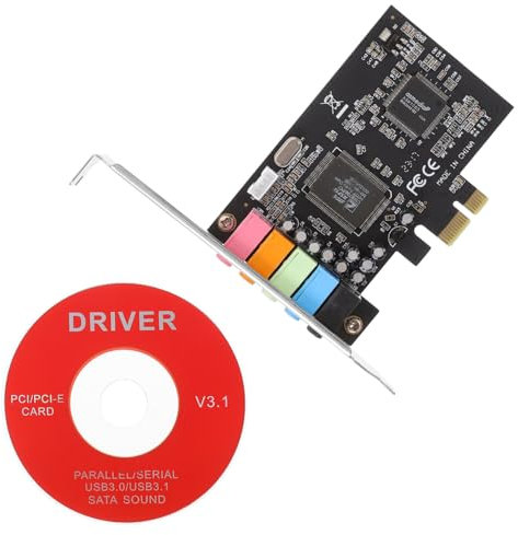 Gadpiparty 3pcs Interfaces Pcie Sound Card Internal Sound Card for Audio Low Profile Bracket