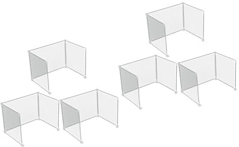 NUOBESTY 6 STK Transparente Trennwand Schreibtisch-trennwand Schützender Spuckschutz Trennwände Sprich Wache Niesschutz-Panel-Desktop Desktop-trennwand Plastik Schutzplatte Tragbar Fräulein