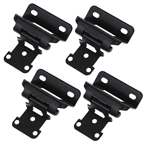 IWOWHERO 4 Stück Selbstschließende Schranktürscharniere Topfscharnier Für Küchenschrank Metallbronze Mit Dämpfung 30° Schließautomatik Für Eckschränke Einfache Montage