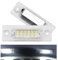 Pulchra License Number Plate Light LED Rear Number Plate Light For VW T5 Caddy Golf Jetta Pa-ss-at Skoda 6000K Xenon White 2Pcs