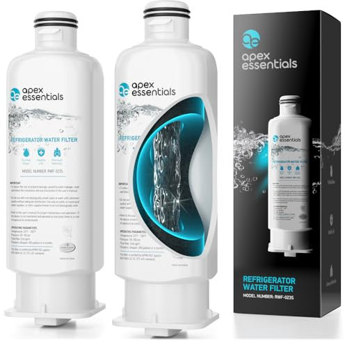 Apex Essentials DA97-17376B Compatible with Samsung HAF-QIN/EXP, HAF-QIN, DA97-08006C, RF23M8070SG, RF23M8070SR, RF23M8090SG, RF23M8570SR, RF28R7351SG, 2 Filters