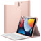 JETech Keyboard Case for iPad 10.2-Inch (2021/2020/2019 Model, 9th/8th/7th Generation) with Pencil Holder, Magnetic Detachable Bluetooth Wireless Keyboard, Soft TPU Back Stand Cover (Rose Gold)