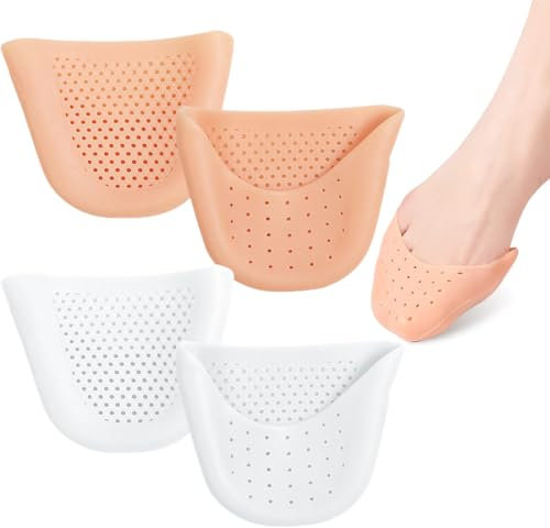 MWUMRCM Zehenschutz Silikon, 2 Paar Soft Gel Zehenkappen Zehenschoner, Gelschoner Zehenkappen, Zehenschutz Ballett, Spitzenschuhe Silikon Gel Pads, Für Ballett Spitzenschuhe Ballettschuhe (A)