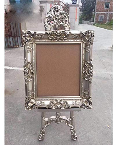 SAeWare Soporte para pintura al óleo de plástico resistente y antiguo, color dorado y plateado, fácil de montar, 160 cm