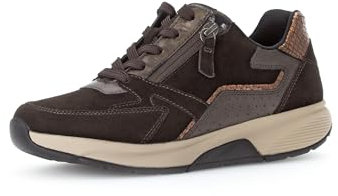 Gabor Damen Low-Top Sneaker, Frauen Halbschuhe,Freizeitschuhe,Turnschuhe,Laufschuhe,schnürschuhe,schnürer,Chocolate/rost,37.5 EU / 4.5 UK