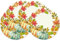 Juego de 4 manteles Individuales Calabaza y Hoja de Arce, Redondos, Hojas otoño manteles Individuales, Redondos, Ø 37, para Vacaciones, Fiesta, Cocina