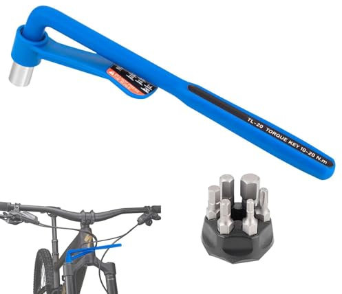 Drehmomentschlüssel-Set für Fahrräder – Fahrrad-Werkzeug-Set mit Drehmomentschlüssel von 10 bis 20 Nm mit Schnellspanner | Drive Click Drehmomentschlüssel, Drehmomentdrehmomente von AC