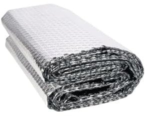 Storystore Pellicola isolante alluminizzata 120 cm x 4,6 m, spessore 3 mm, pellicola isolante doppio lato in alluminio, per radiatori radiatori, per veicoli, tetti, finestre, tubi, ecc