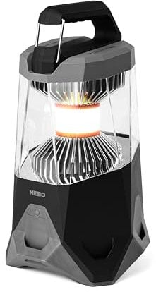 NEBO Galileo 1600 Flex - 1600 Lumen Laterne - Wiederaufladbare Campingleuchte & Powerbank - 360° LED Beleuchtung & IPX4 Wasserdichtigkeit