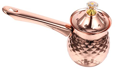 Cabilock Stainless Steel Coffee Pot Turkish Pot Thickened for Stovetop Coffee Brewing and Milk Heating