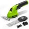 SHALL Akku-Grasschere, Heckenschere, 7.2V elektrischer Strauchschere 2 in 1 Handheld Grasschneider