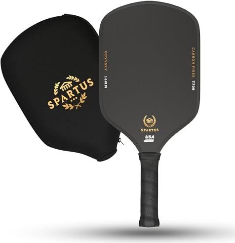 Spartus Odyssey Apex Series - Pala de Pickleball con tecnología TruGrit Surface y núcleo de Impulso para Potencia y Control, aprobada por USAP, híbrida de 16 mm