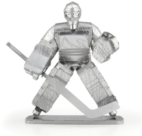 Metal Earth 3D Metallbausatz Eishockey Torwart Hockey Goalie ab 14 Jahre | Präzise lasergeschnittene Metallteile zum Zusammenstecken ohne Klebstoff. Detailreiche Modelle mit bebilderter Bauanleitung