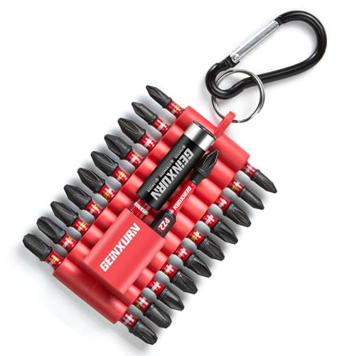Geinxurn Schrauber PH PZ Bit Set 22 Stück, Pozidriv S2 Stahl Magnetische 1/4 Zoll Sechskantschaft Schlagfester Phillips Kreuzschlitz Bitsatz mit Bit-Halter und Aufbewahrungsbox