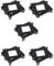 Daijianbin 5X Schwarz Kunststoff CPU-Luefterhalterung Basis Fuer Den Sockel 478