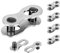 Fahrräder Kettenglieder, 5-Paare Kohlenstoffstahl Schnellverschluss Kette Mater Link Magic Joint Connector Fahrrad Kette Upgrades Ersatzteil für 8 9 10 Speed Bikes Kette (9 speed)