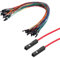 sourcing map Female to Female 1Pin Breadboard Jumper Wire 2.54mm Pitch Ribbon Cable 30cm Long Electronics Breadboard Ribbon Cables for Breadboard Electronic Projects Pack of 40