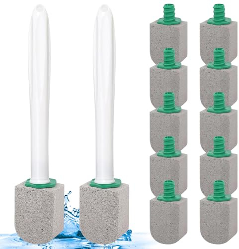 10 Stück Bimsstein Toilettenreiniger, Bimsstein für Bad Waschbecken und Grill, Reinigungshilfe gegen harte Wasserflecken