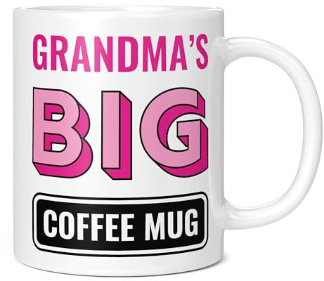 Mug Monster - Grande tazza da caffè della nonna, regalo per la festa della mamma, regalo di compleanno per la nonna, tazze giganti per donne, tazza enorme per bevande calde, tazza da caffè oversize