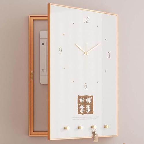 TMKDNNKG Cache-Panneau électrique – Cache-disjoncteur décoratif pour Cacher Un Compteur disgracieux, Design d'intérieur créatif avec Horloge pour Montage Mural – Solution de décoration idéale pour la