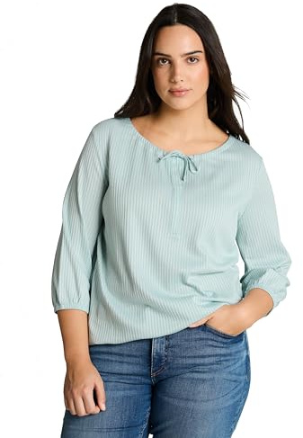 Plussize Shirt-Bluse mit Streifen