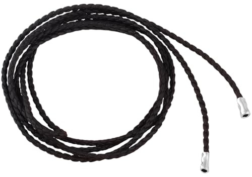 CALFOVERA Geflochtener Taillengürtel Aus PU Leder Für Damen Dekorativer Strickgürtel Lange Schnur Boho Wickelgürtel Schmaler Bund Dünner Gewebter Kordelgürtel Mit Knoten Für Damen Jeans Hosen Kleider