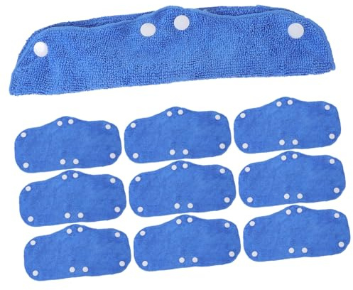 NOLITOY 10 Stück Teiliges Schweißband für Schutzhelm Waschbar Atmungsaktiv Schnell Trocknend Weiches Polyester Kompatibel mit Sicherheitshelm Komfortable Hardhat Ersatzpolster für Herren