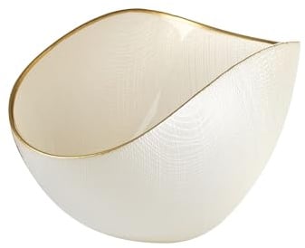 Onlylux Coppa in vetro - Burano (Bianco Perla Filo Oro)