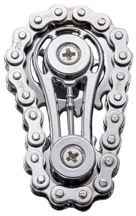 Chain Gear Spinner Fidget, Fahrradketten-Fidget-Spielzeug, Stress-Tool Im Taschenformat, Coole Gadgets, Angst-Stressabbau-Spielzeug Für Erwachsene Und Jugendliche, Für Den Schreibtisch Im Klassenzimme