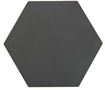 Epicurean Display Hexagon Servier-/Schneidebrett Sechseck 33x28,5x0,6cm in schwarz, Holzfiberlaminat, 33 x 28.5 x 0.6 cm