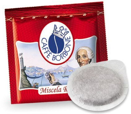 Caffè Borbone Kaffee Kompostierbare Pods, Recyclebare Verpackung, Rote Mischung - 300 stück - Kompatibel mit ESE System Papier Pads 44 mm…