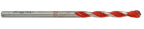 Tivoly 10913020400 Blister de 1 Foret Béton-Carrelage 2 en 1 Technic, Rouge, Ø 4 mm