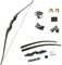 SHARROW Bogenschießen Takedown Langbogen Jagd Recurve Bogen 60 Zoll Traditioneller Jagdbogen Longbow Erwachsener Holz Bogen Griff 25-60lbs Rechte Linke Hand (30lbs, Rechte Hand)