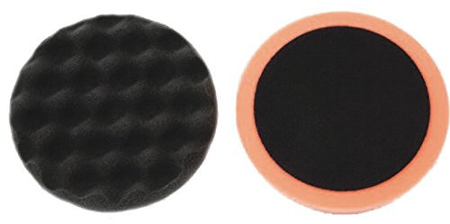 Chamäleon POLIERSCHWAMM GEWAFFELT 150mm SCHWARZ Soft Klettverschluss