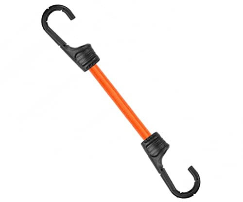 2 Stück Spanngummi Set mit metall PVC Haken 0,8x60cm Gummispannseil Gummispanner Planenspanner BCH2-08060OR-B Bradas 5402