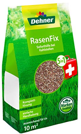 Dehner Saatgut Rasenfix zur Rasenreparatur, 5-in-1 Komplettlösung, 1.5 kg, für ca. 10 qm