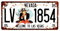 Placa De Matrícula Cartel Vintage para Pared de Chapa de Metal Diseño Creativo Decoraciones de Bar Pub Cafetería (Las Vegas)