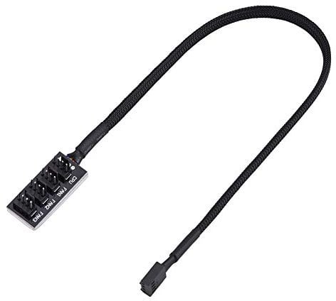Cable de Extensión de Alimentación del Ventilador, Cable Divisor del Ventilador de 4 Pines de La Computadora para Computadora para Computadora ATX Case Cable de Ventilador de Refrigeración