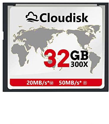 Cloudisk CompactFlash Memory Card CF Card Compact Flash Card Performance for Photography Camera (32GB)