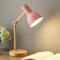 ChaoZan Lampada da tavolo Lampada da lettura a LED dal design classico in legno,con bracci girevoli in legno,E27,lampada da studio, lampada da lavoro,lampada da ufficio,lampada da comodino, rosa