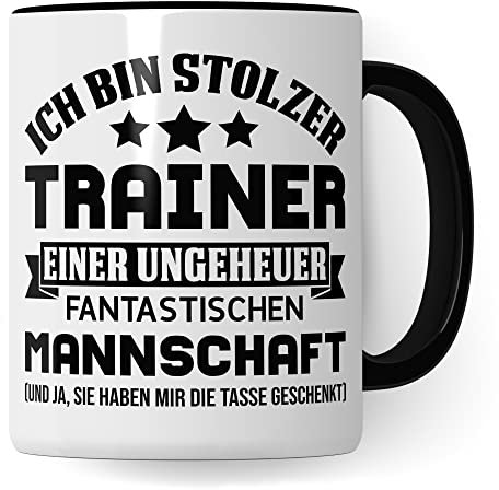 Taza de entrenador divertido – Regalo – Taza de café de fútbol, balonmano, deporte, idea de regalo de equipo – entrenador deportivo – entrenador de fútbol – taza de café